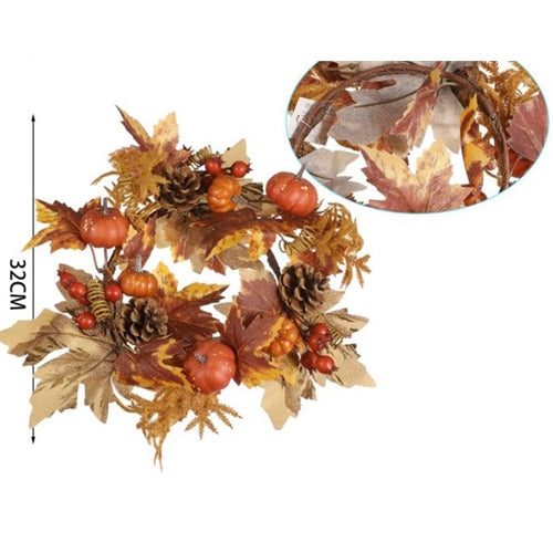Ghirlanda autunnale l. 32 cm