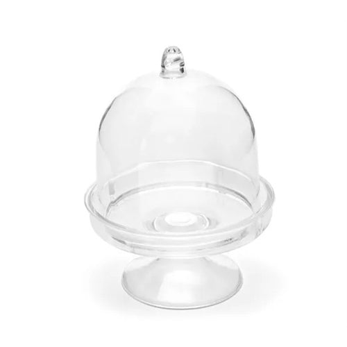 Alzatina mini in plastica boxes cake h. 7,5 cm set 3 pz