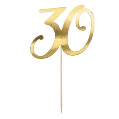 Decorazione per torta in carta , oro, 20,5 cm
