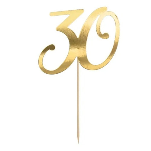 Decorazione per torta in carta , oro, 20,5 cm
