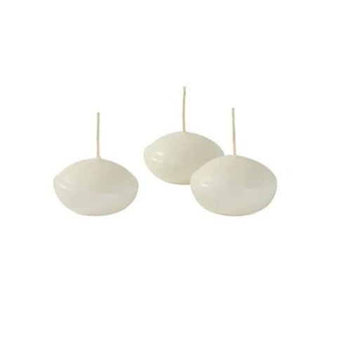 Candele galleggianti cereria di giorgio 20 pz bianche
