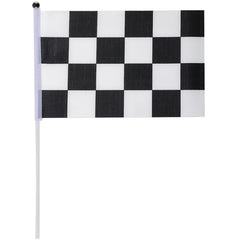 Bandierina a scacchi racing 4 pz 20.5 x 30 cm  – bianca e nera