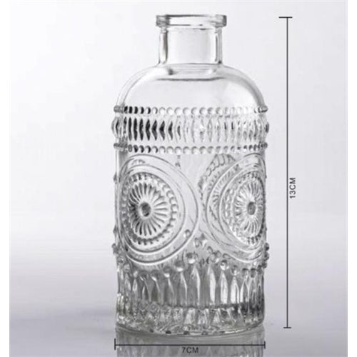 Vaso in vetro trasparente h. 13 cm