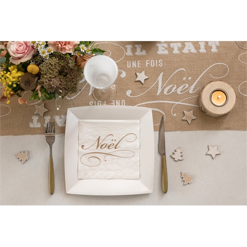 Piatti quadrati champagne – 18 × 18 cm – 10 pz