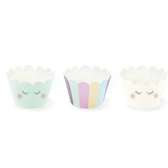 Pirottini per cupcake unicorno, 5x7,5x 5cm (1 confezione / 6 pezzi)