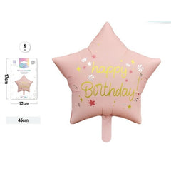 Palloncino foil stella buon compleanno 18"