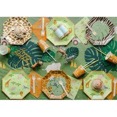 Piatti papierwe safari, 23 cm, mix (1 conf. / 6 pz.)
