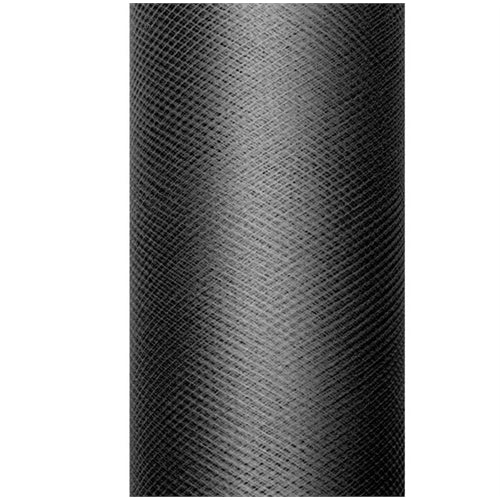 Tulle tinta unita, nero, 0,3 x 9 m (1 pz. / 9 ml)