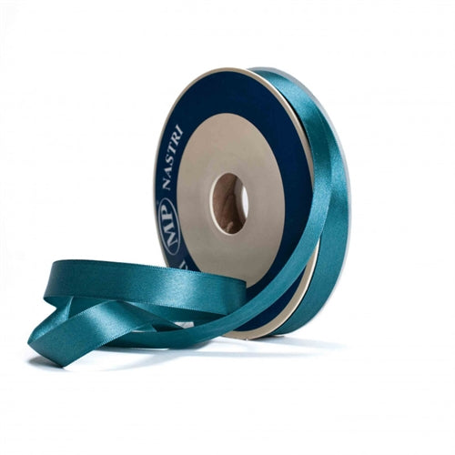 Nastro raso 15 mm x 50 mt blu petrolio 58