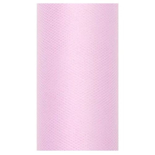 Tulle tinta unita, rosa chiaro, 0,3 x 9 m