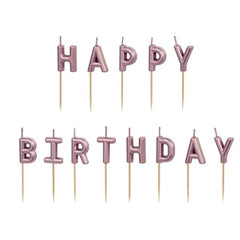 Candele di compleanno happy birthday, 2,5 cm,