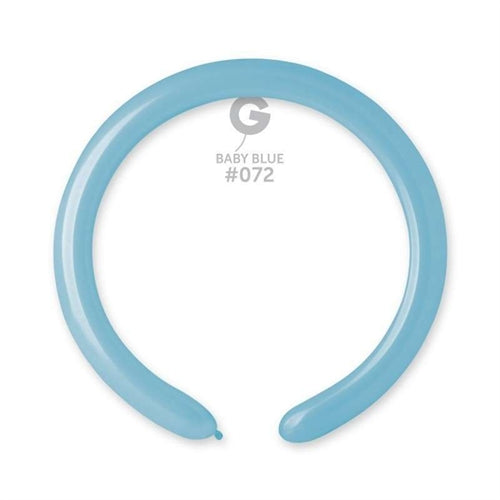 Palloncino 2" modellabile d4 azzurro baby 072 100pz