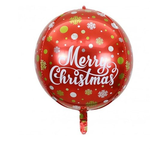 Mylar merry christmas sfera 22"