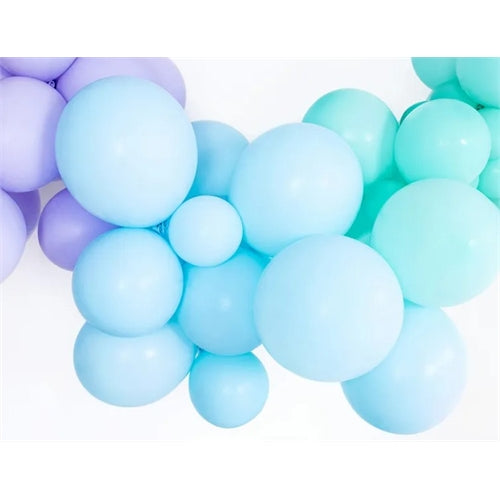 Blister palloncini lattice celeste pastello 10 pz