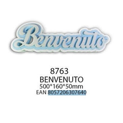 Scritta benvenuto 500x160x50 mm in polistirolo