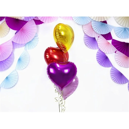 Palloncino in foil a forma di cuore, 45 cm, rosso