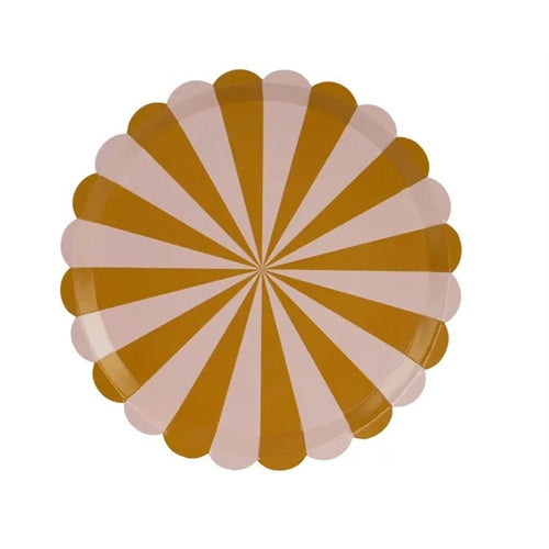 Piatti a righe, misti, 21 cm (1 confezione / 6 pezzi)
