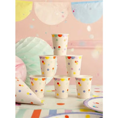 Bicchieri di coriandoli, 220 ml, miste (1 confezione / 6 pezzi)