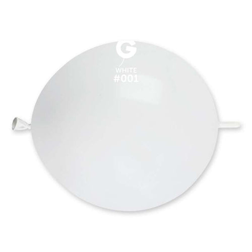 Palloncini in lattice glink 13 gemar bianco #001 50 pz