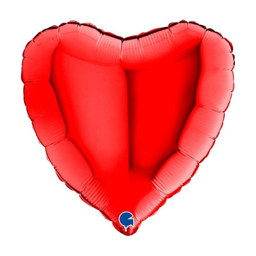 Palloncino 18" mylar cuore rosso