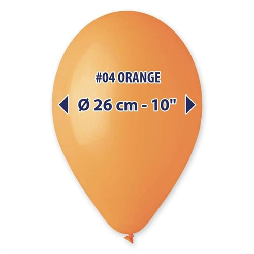Palloncino 10" g90 arancio 004 gemar 100pz