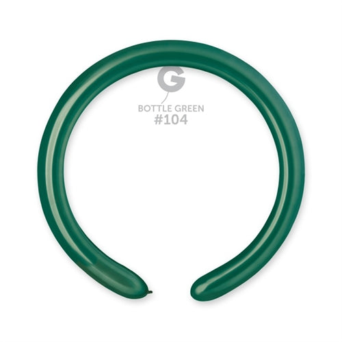 Palloncini modellabili d4 2" verde smeraldo 104