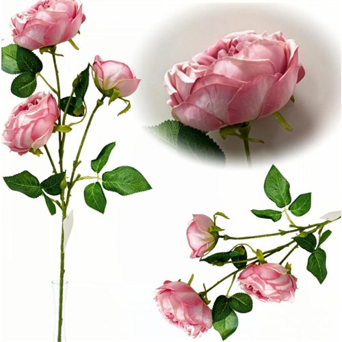 Ramo rosa artificiale realistica h. 75 cm