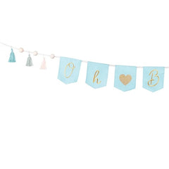 Striscione "oh baby" con nappe, 2,5 m,