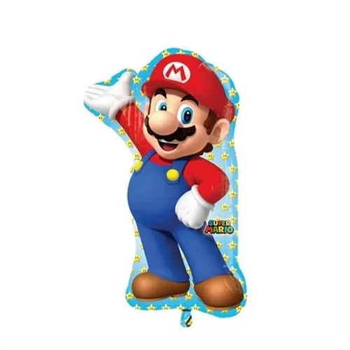 Mylar super mario supershape 55x83 cm