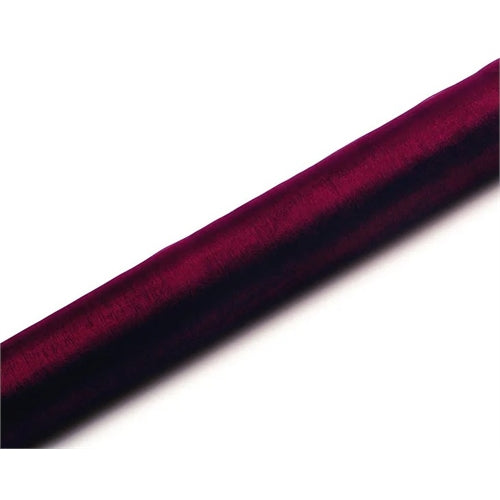 Organza tinta unita, bordeaux 0,36 x 9 m
