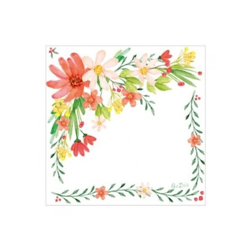 16 tovaglioli cm 33x33 red flowers