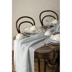 Runner metallico, argento, 0,36 x 3 m