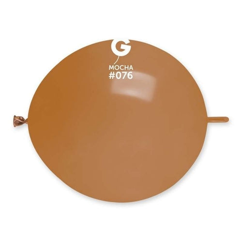 Palloni in lattice gl13 13" link marrone moka 076 50 pz