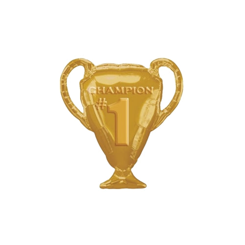 Mylar trofeo dorato supershape 28"