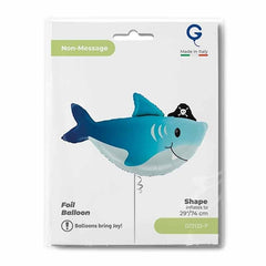 Palloncino in foil 32" super shape squalo "shark"