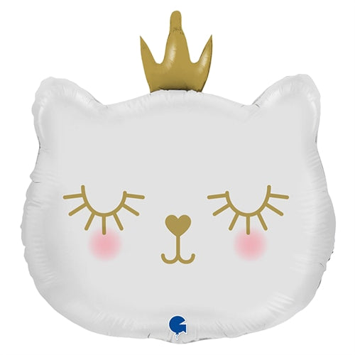Mylar principessa gatto con corona 26"