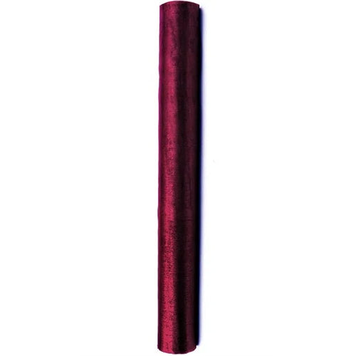 Organza tinta unita, bordeaux 0,36 x 9 m
