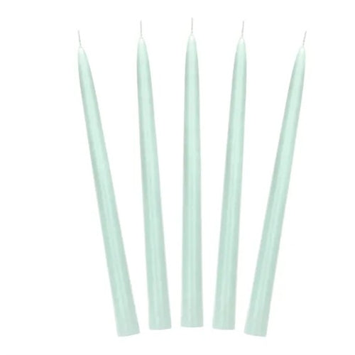Candele pastello in cera salvia 24 cm