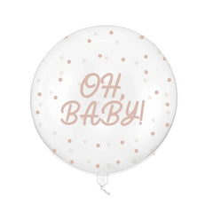 Palloncino a bolla oh baby, 60 cm, trasparente