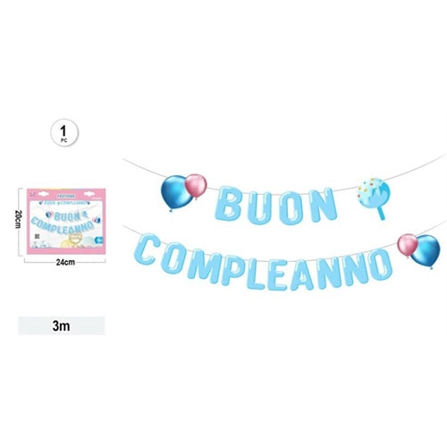 Banner buon compleanno 3 mt