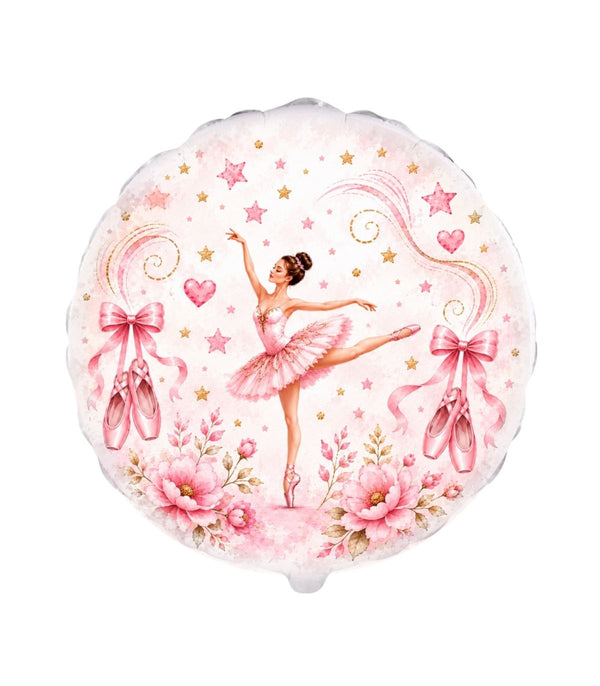 Palloncino foil ballerina rosa 18" – 45 cm