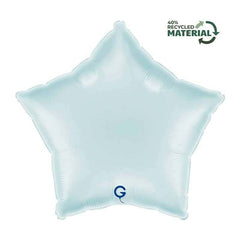 Palloncino in foil 18" stella celeste satinato