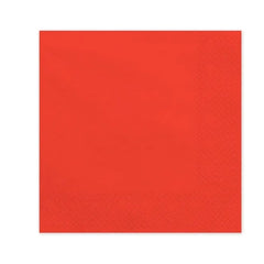 Tovaglioli di carta, rossi, 33x33 cm (1 confezione / 20 pezzi)