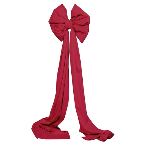 Fiocco decorativo gigante in tessuto con code lunghe – 48 x 180 cm