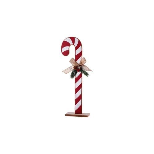 Decorazione bastoncino natale mdf 13 x 6 x h. 41 cm