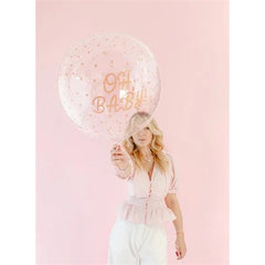 Palloncino a bolla oh baby, 60 cm, trasparente