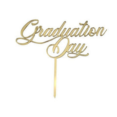 Cake topper in plex graduation day  oro