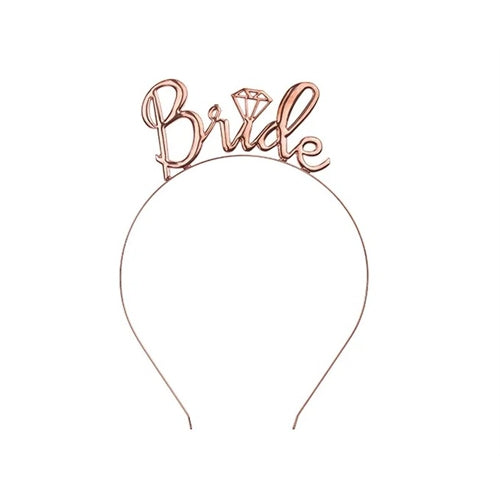 Cerchietto bride rosa gold