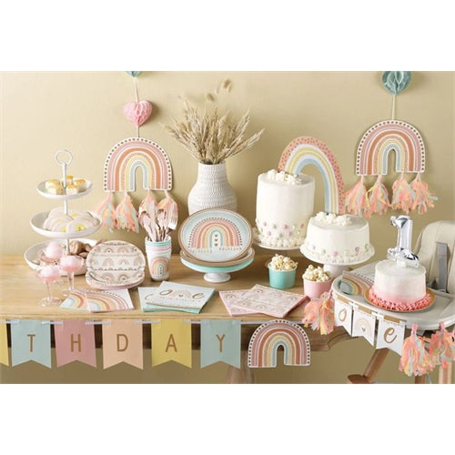Piatti arcobaleno 18 cm 8 pz