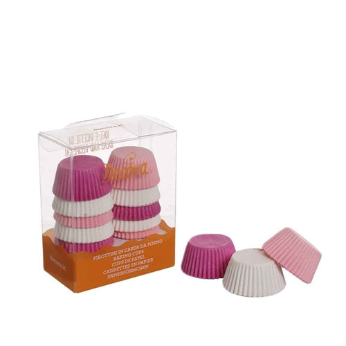 Pirottini mini muffin sfumature rosa 32x22 mm 200 pz